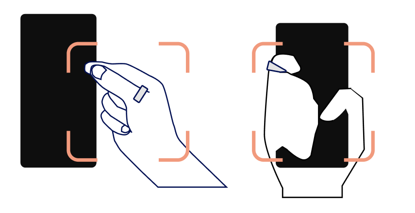 Examples of gesture identifiers and user-defined gesture behaviors that can be registered in the system